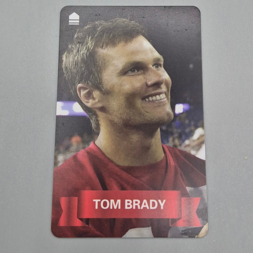 Tom Brady NFLPA Red Zone Rush Arcade Card 010 New England Patriots Football